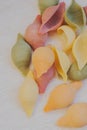 Closeup of gluten free vegetable pasta Royalty Free Stock Photo