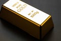 Closeup of gold bullion Royalty Free Stock Photo