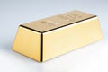 Closeup of gold bullion Royalty Free Stock Photo