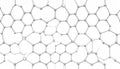 Closeup of Graphene Sheet Structure. Science concept. Generated Image Royalty Free Stock Photo