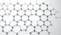 Closeup of Graphene Sheet Structure. Science concept. Generated Image Royalty Free Stock Photo