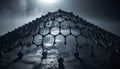 Closeup of Graphene Sheet Structure. Science concept. Generated Image Royalty Free Stock Photo