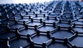 Closeup of Graphene Sheet Structure. Science concept. Generated Image Royalty Free Stock Photo