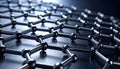 Closeup of Graphene Sheet Structure. Science concept. Generated Image Royalty Free Stock Photo