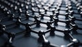 Closeup of Graphene Sheet Structure. Science concept. Generated Image Royalty Free Stock Photo