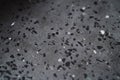 Closeup of graphite gray terrazzo with black marble Royalty Free Stock Photo