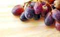 Closeup of grappes on table Royalty Free Stock Photo