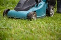 Closeup of grassmower