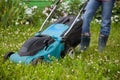 Closeup of grassmower