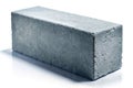Closeup Gray Cement Brick Isolated Solid Texture for Design Inspiration and Construction Projects Royalty Free Stock Photo