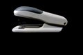 Closeup of a gray office stapler, isolated Royalty Free Stock Photo