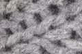 Closeup on gray threads, background Royalty Free Stock Photo