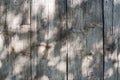 Closeup of gray wooden fence panels. Texture or background Royalty Free Stock Photo