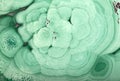 Closeup of green malachite stone texture