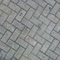 Closeup of Grey Brick Pavement Royalty Free Stock Photo