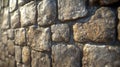 Closeup Grey and Brown Stone Wall Texture Royalty Free Stock Photo