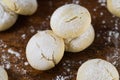 Closeup of a group of assorted cookies.