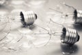 Broken light bulbs Royalty Free Stock Photo