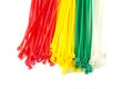 Closeup group Nylon Cable Ties Royalty Free Stock Photo