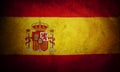 Grungy Spanish flag Royalty Free Stock Photo