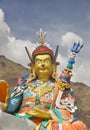 Closeup of Guru Padmasambhava statue in Sani village, Padum, Zanskar Valley, Ladakh, INDIA