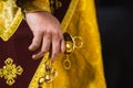 Orthodox priest holding a censer