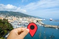 Vieux Port, the Old Port, in Bastia, France Royalty Free Stock Photo