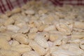 Closeup of handmade italian gnocchi,genuine tasty food,home kitchen