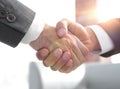 Closeup.handshake of business partners Royalty Free Stock Photo