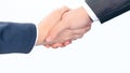 Closeup.the handshake business partners. .the concept of partne Royalty Free Stock Photo