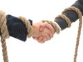 Closeup .the handshake business partners.