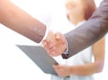 Closeup.handshake of business people Royalty Free Stock Photo