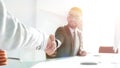 Closeup.handshake business people in the office Royalty Free Stock Photo