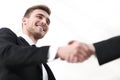 Closeup handshake proven business partners Royalty Free Stock Photo