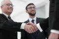 Closeup handshake proven business partners Royalty Free Stock Photo