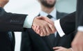 Closeup handshake proven business partners Royalty Free Stock Photo