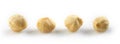 Closeup of hazelnuts over white background Royalty Free Stock Photo