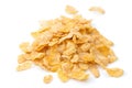 Closeup of heap of corn flakes cereals Royalty Free Stock Photo