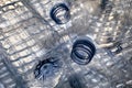 Closeup of Heap of empty plastic bottles