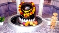 Closeup of Hindu god Shiva linga,representation of lord,used for offering prayers Royalty Free Stock Photo