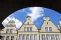 Closeup Historic buildings Prinzipalmarkt, MÃÂ¼nster