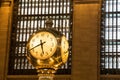 Closeup of clock in grand central station in new York Royalty Free Stock Photo