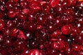 Closeup of hulled cherries background