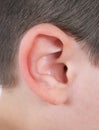 Closeup of human ear Royalty Free Stock Photo