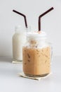 Closeup Iced coffee