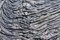 Ripples in dry lava igneous rock Royalty Free Stock Photo