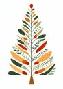 Vibrant Foliage: A Festive Holiday Banner Featuring Dried Fern