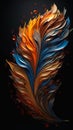 Fiery Feathers and Flowing Mana: A Vibrant Cityscape in Closeup