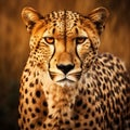 Dignified Cheetah Print With Red Eyes - Unique Rhads Style Royalty Free Stock Photo