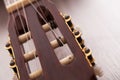 Closeup image of guitar fingerboard Royalty Free Stock Photo